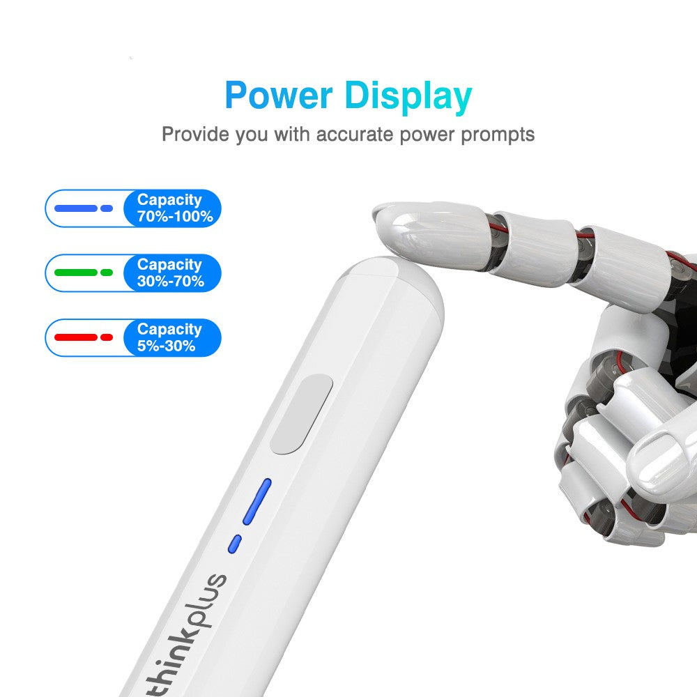 LENOVO Thinkplus BP16 Magnetischer aktiver Stift – Für Tablets, Aluminiumlegierungsstiftgehäuse, POM-Stiftspitze
