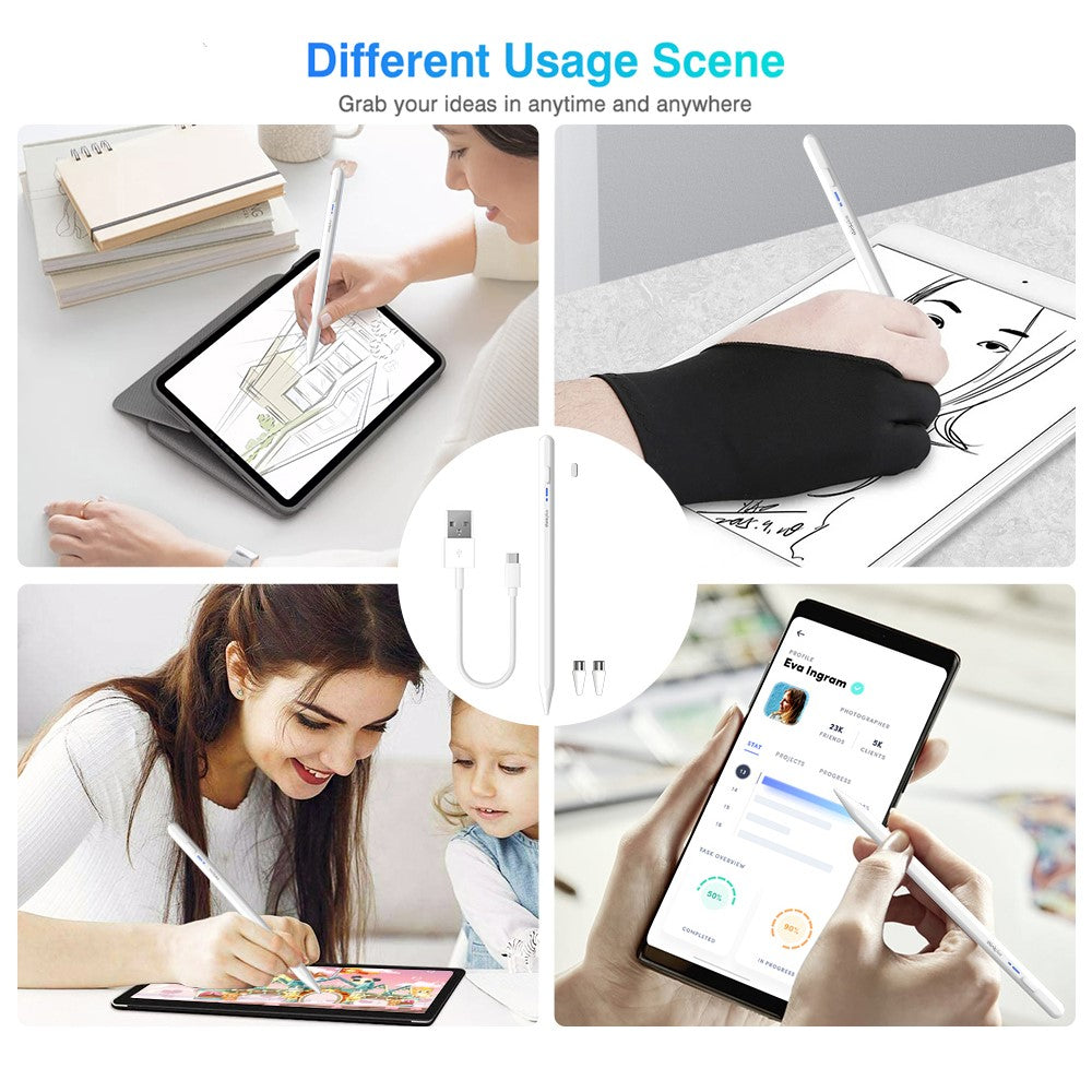 LENOVO Thinkplus BP16 Magnetischer aktiver Stift – Für Tablets, Aluminiumlegierungsstiftgehäuse, POM-Stiftspitze