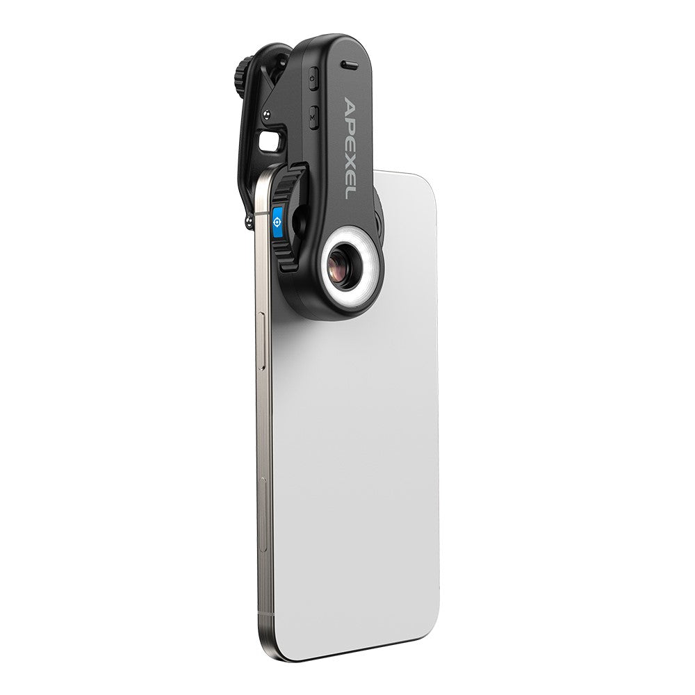 APEXEL APL-MS3L Handy-Mikroskop – Mit LED-Licht, 40x 80x 120x Zoom, Taschenmikroskop-Kameraaufsatz