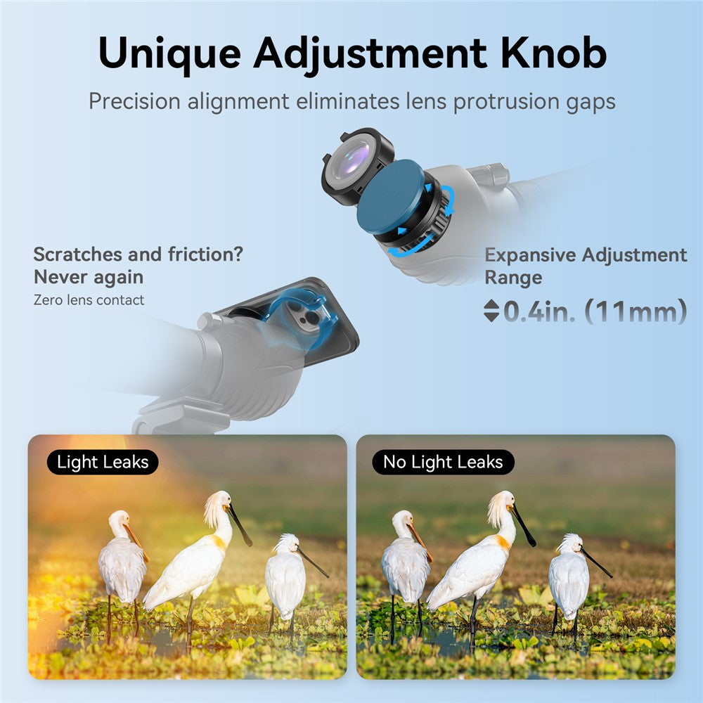 APEXEL APL-F006 Magnetischer Handyclip – Für Teleskopokulare, Vogelbeobachtung, Fotografie, Monokular, Handyhalterung