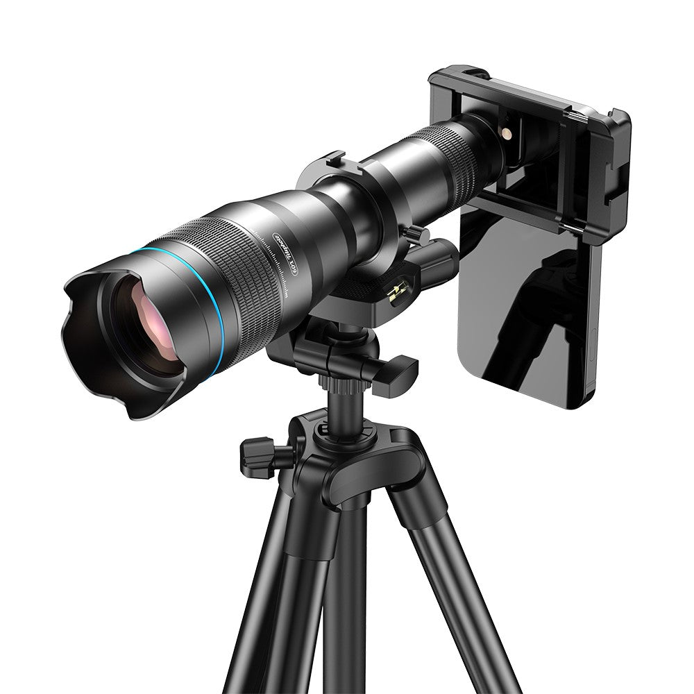 APEXEL APL-60XFR50 60X Teleobjektiv – Mit Stativset, HD 50mm Monokular für Smartphones, für Vogelbeobachtung & Konzerte
