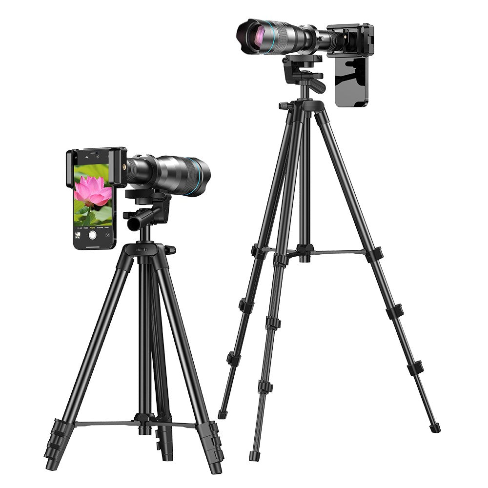 APEXEL APL-60XFR50 60X Teleobjektiv – Mit Stativset, HD 50mm Monokular für Smartphones, für Vogelbeobachtung & Konzerte