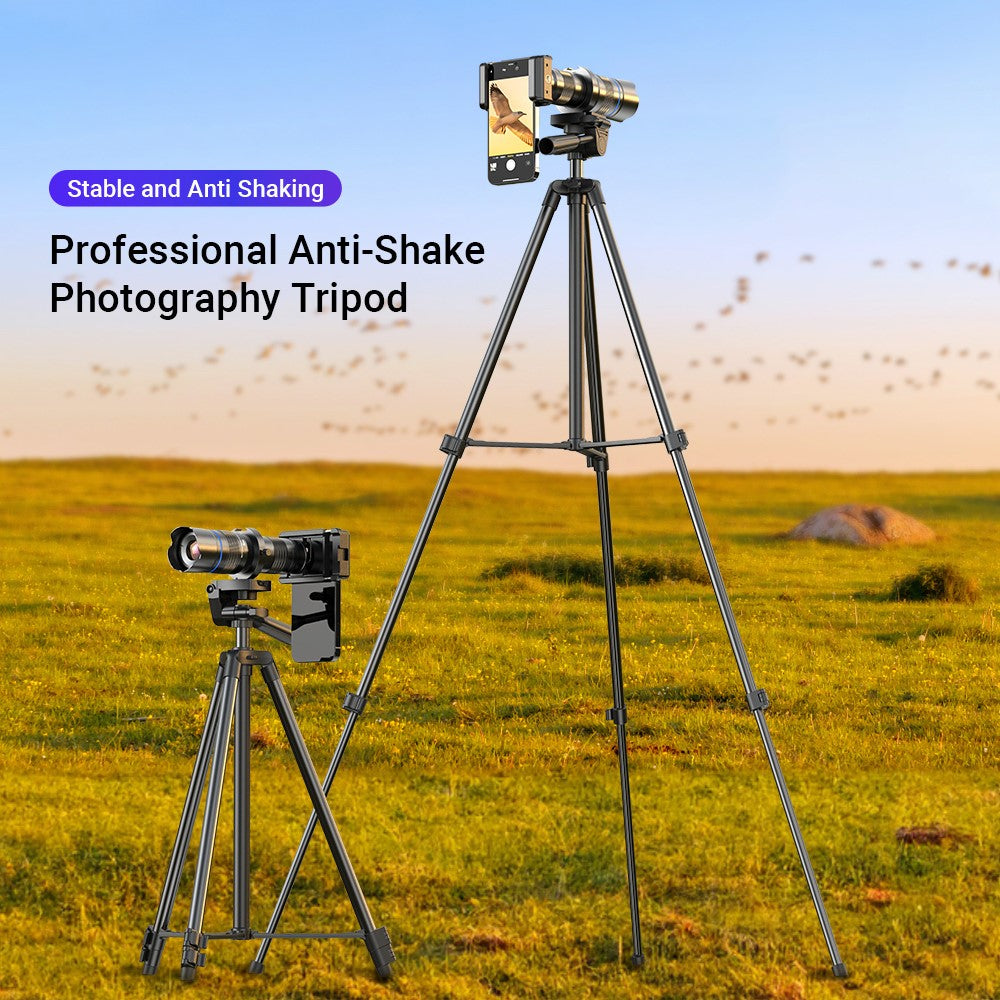APEXEL APL-20-40XCR50 20-40x Zoom-Teleobjektiv-Stativset – Für Vogelbeobachtung, Konzerte