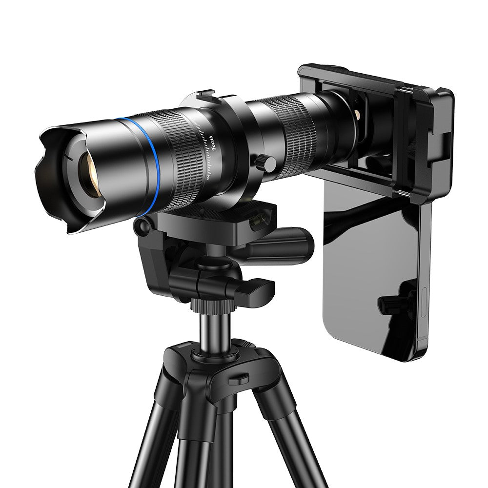 APEXEL APL-20-40XCR50 20-40x Zoom-Teleobjektiv-Stativset – Für Vogelbeobachtung, Konzerte