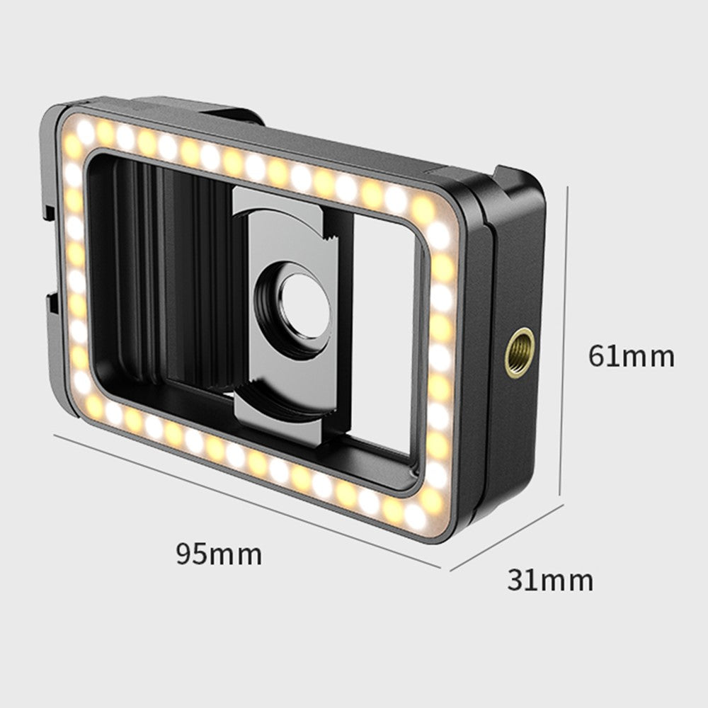 APEXEL APL-FL23 M17-37 LED-Videoleuchte – Mit 1/4-Zoll-Gewindeanschluss, für Smartphones
