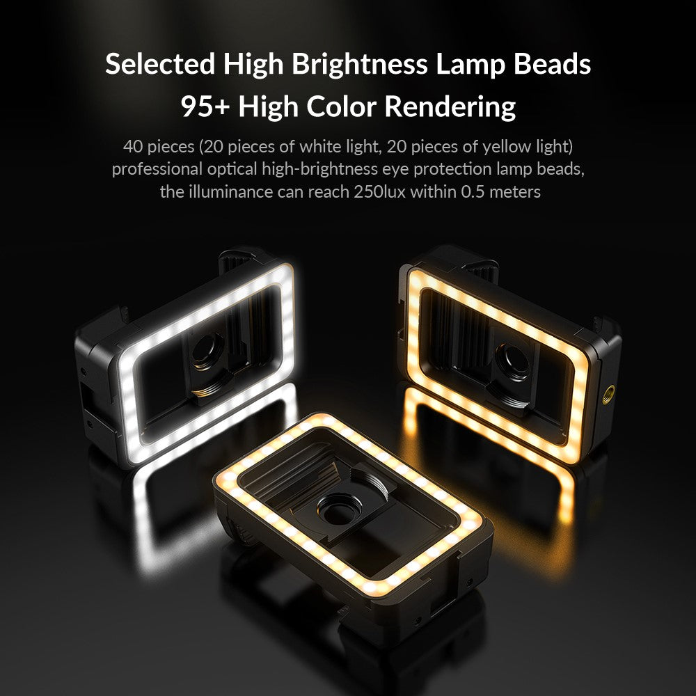 APEXEL APL-FL23 M17-37 LED-Videoleuchte – Mit 1/4-Zoll-Gewindeanschluss, für Smartphones