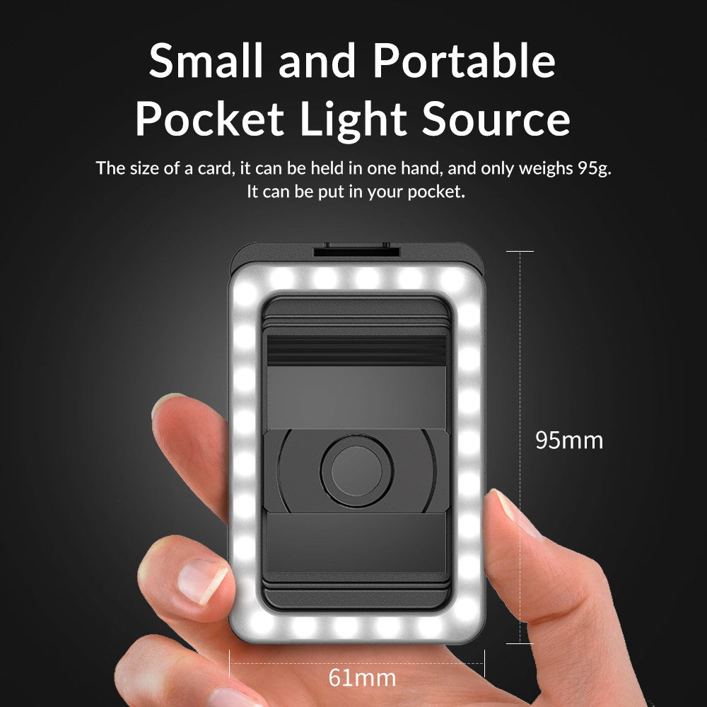 APEXEL APL-FL23 M17-37 LED-Videoleuchte – Mit 1/4-Zoll-Gewindeanschluss, für Smartphones