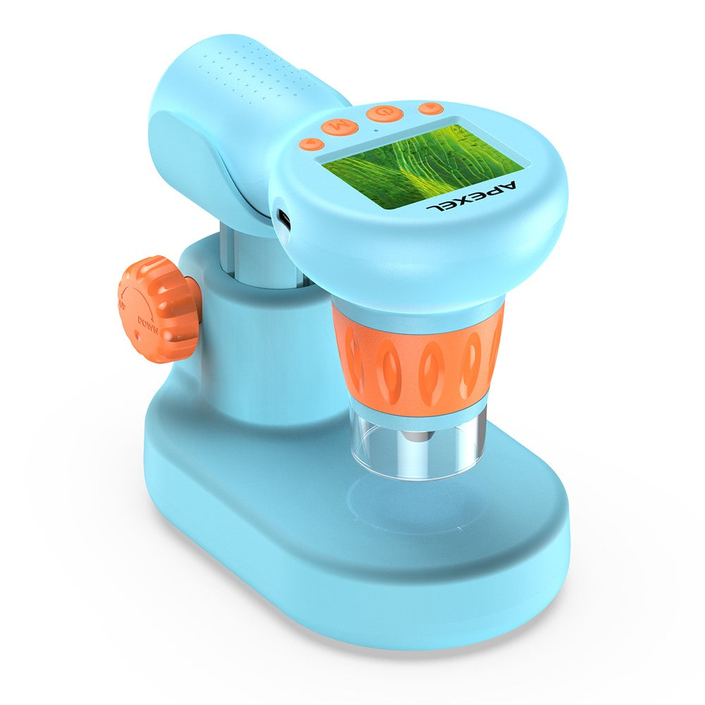 APEXEL APL-MS201 2-Zoll-HD-Mikroskop – 800-fache Vergrößerung, für biologische Wissenschaften für Kinder