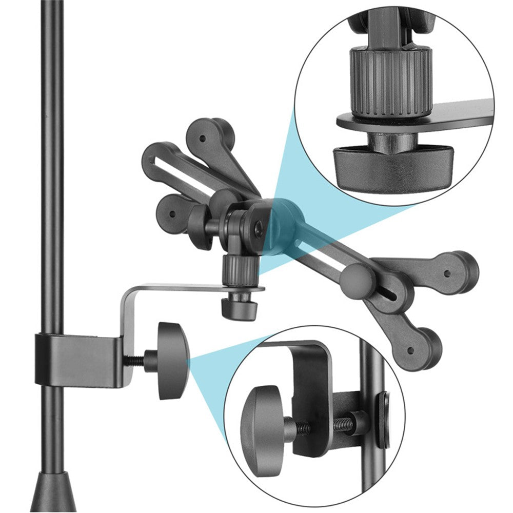 NEEWER NW-105 Tablet Clip for iPad 360 Degree Rotation Microphone Stand Bracket