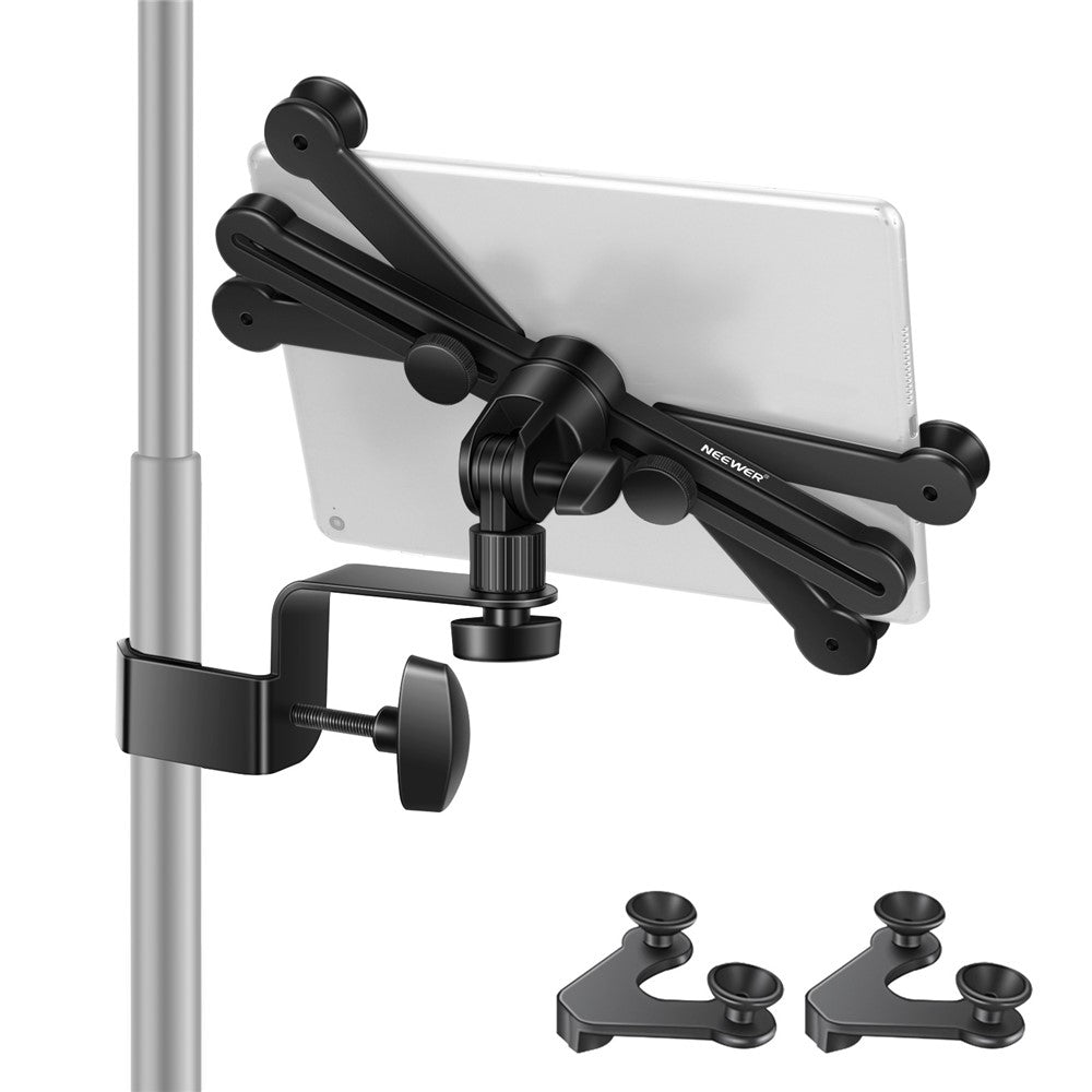 NEEWER NW-105 Large + Small Tablet Clip 360 Degree Rotation Music Microphone Bracket