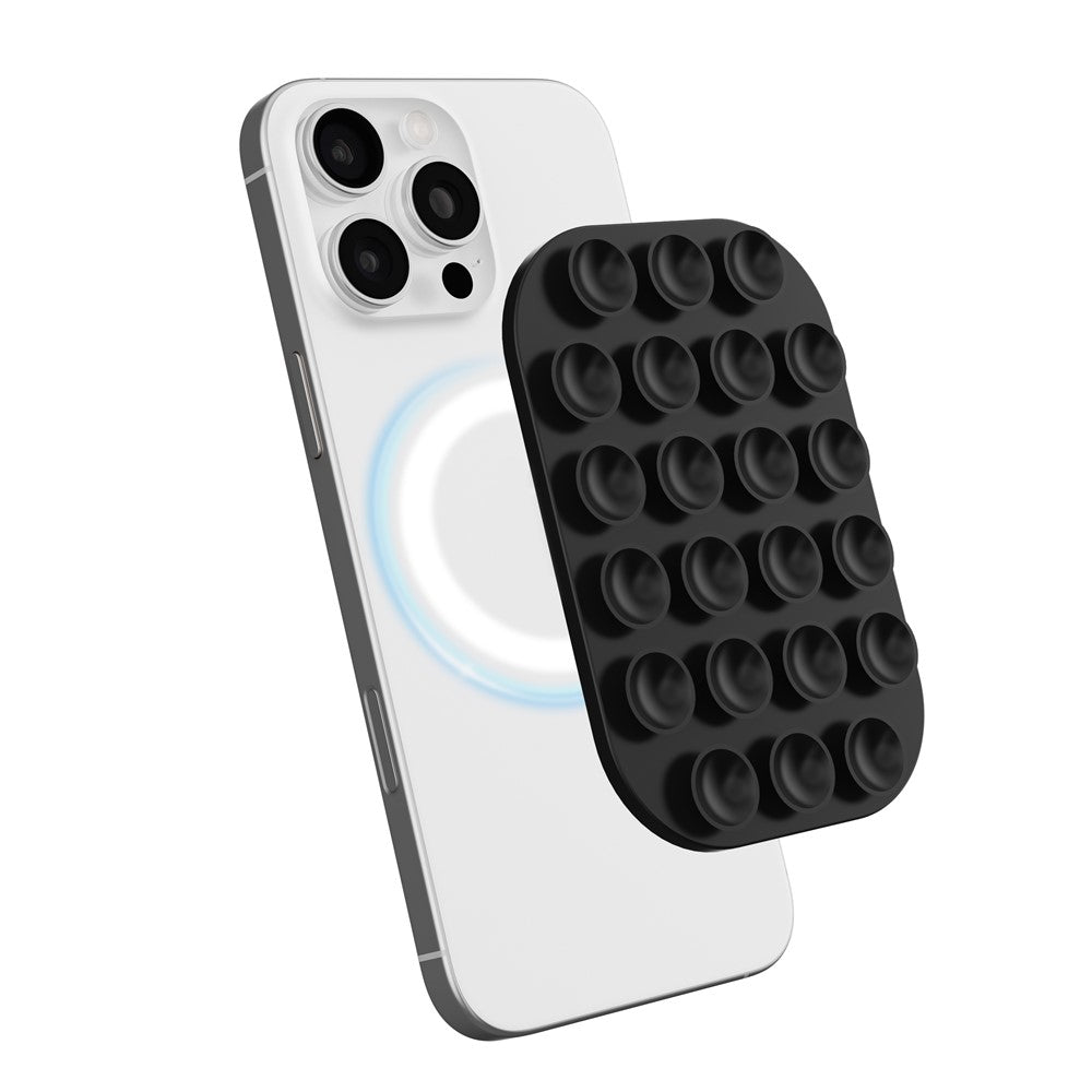 Magnetic Suction Cup Phone Mount Compatible with MagSafe Case Wall Stand Square Anti-Slip Holder