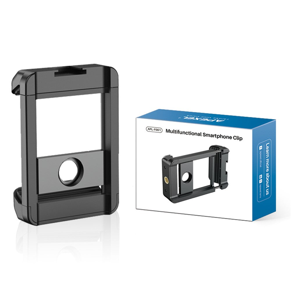 APEXEL F001 Smartphone-Clip – Mit externem Kameraclip & 1/4-Zoll-Schraubgewinde, für Selfie-Stick, Kamerastativ & Stativhalterung