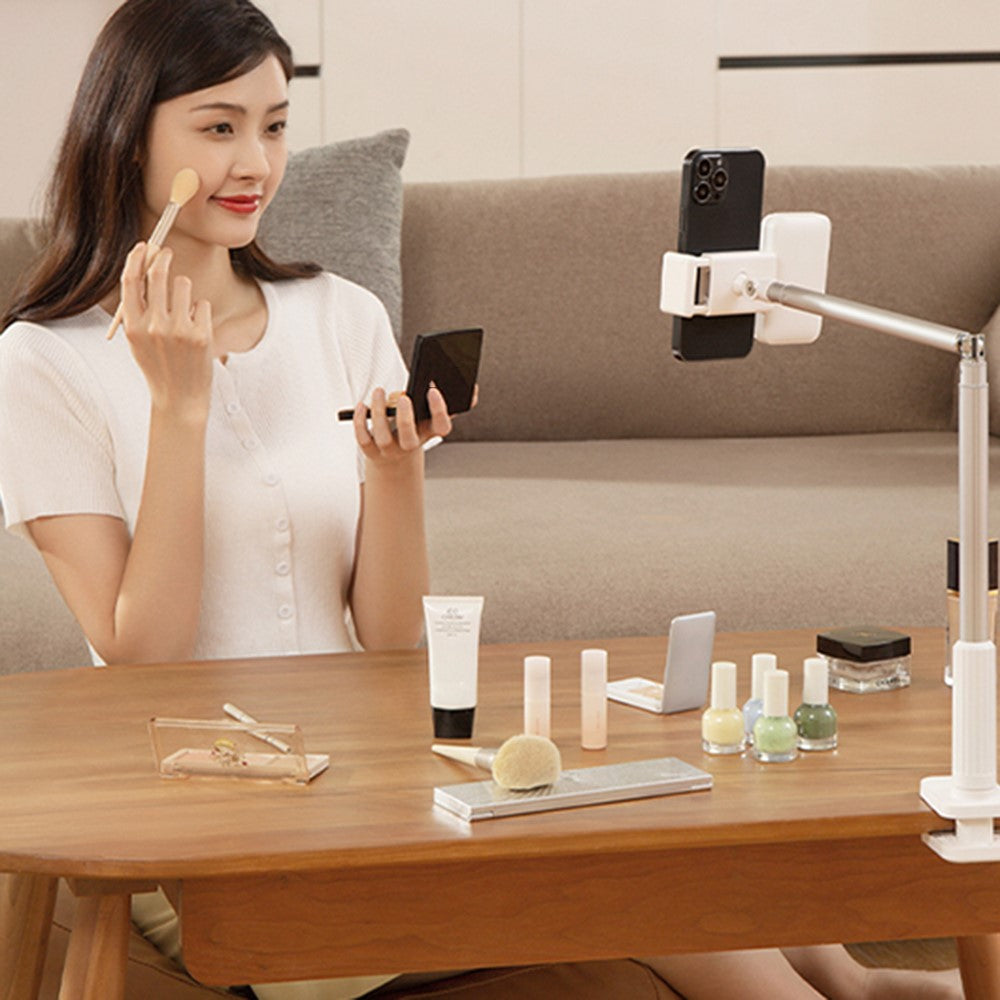 X6 Adjustable Phone Stand Bedside Desktop Cell Phone Clamp Holder for Selfie / Livestream / Video Recording