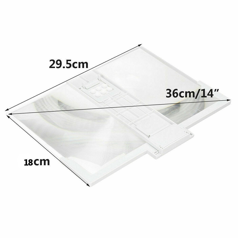 F3 14-inch Phone Screen Magnifier HD Movie Viewing Screen Videos Magnifying Foldable Stand