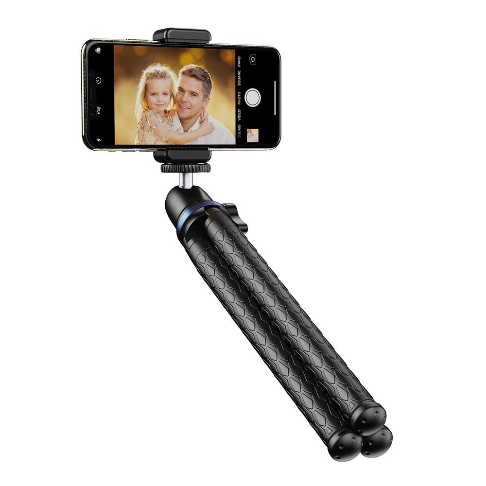APEXEL APL-JJ10 Tragbares Octopus-Stativ – Mit flexibler 360°-Drehhalterung & Handyhalterung