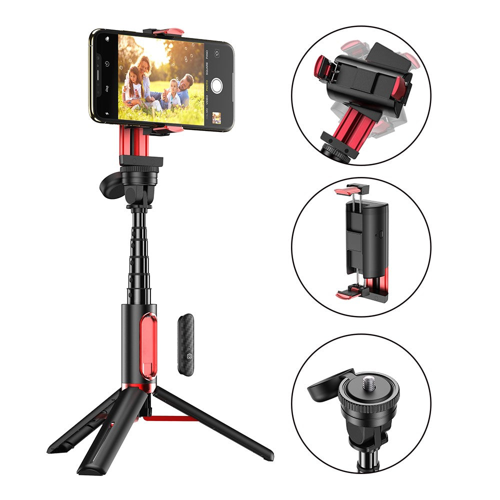 APEXEL APL-D8 Multifunktionaler Selfie-Stick – Bluetooth-kompatibel, mit uniaxialem Handstabilisator & Stativ