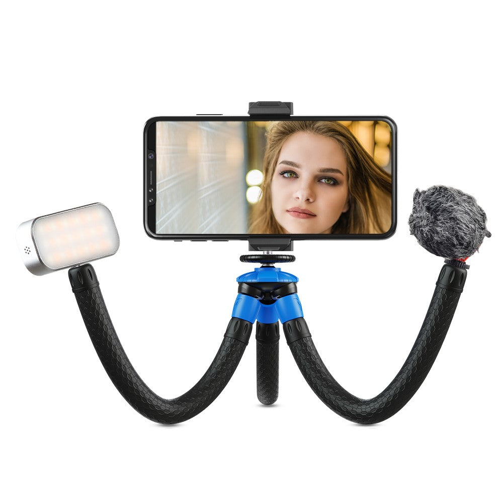 APEXEL Octopus-Ständer – für Handys & GoPro Kamera APL-JJ07, Selfie Live-Übertragung, Tragbar