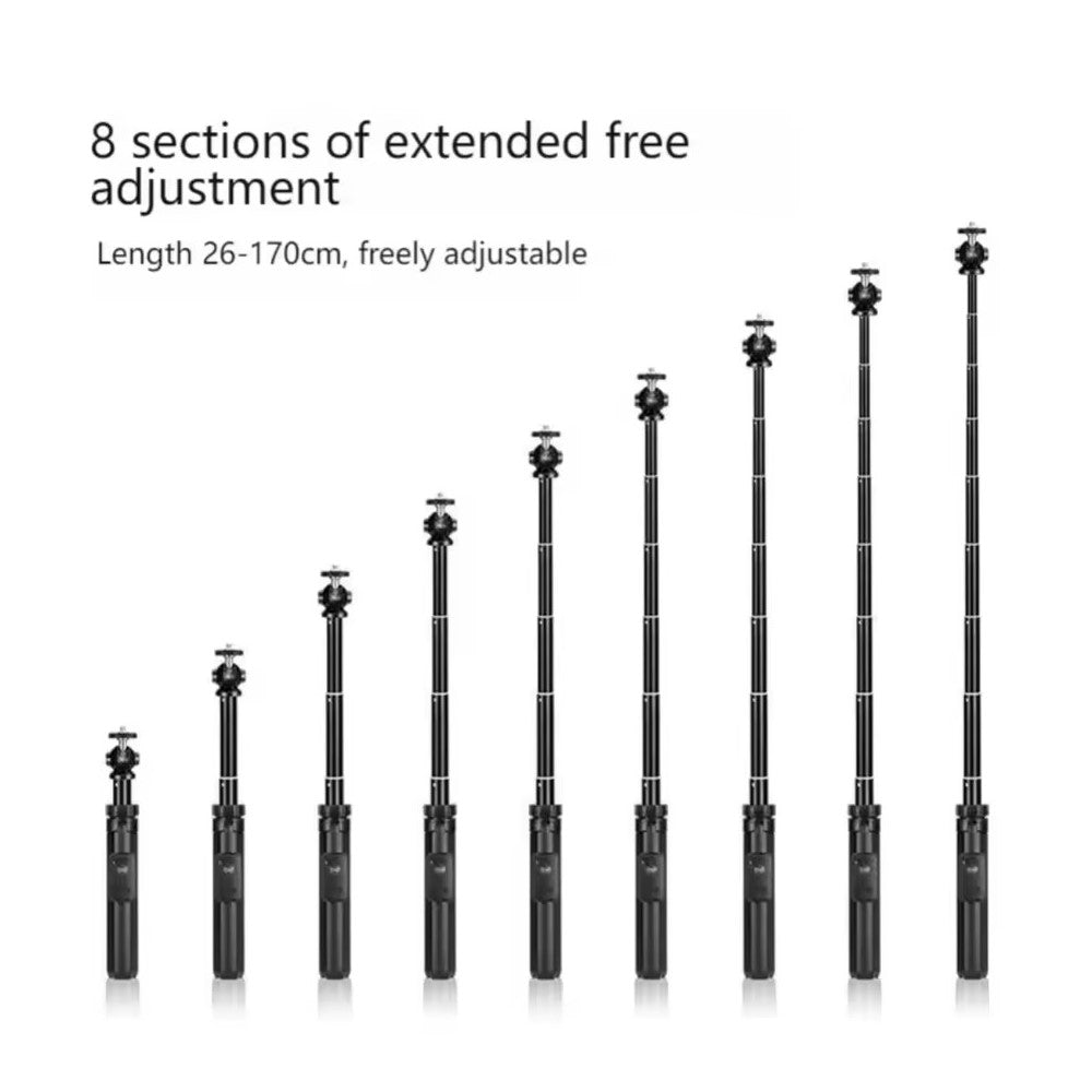 YUNTENG VCT-361 Selfie-Stick mit Stativfunktion – Magnetisch, Bluetooth-kompatibel, für Smartphones/Action-Kameras