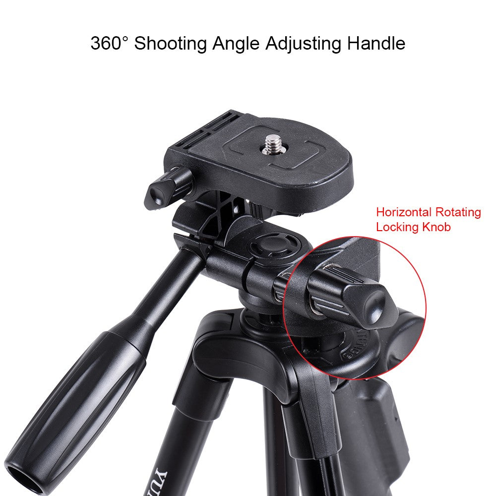YUNTENG 5208 Stativ – Mit Bluetooth-Fernbedienung, für DSLR- & SLR-Kameras sowie Smartphones