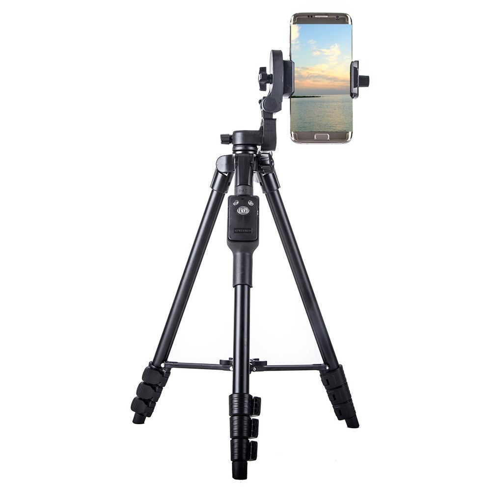 YUNTENG 5218 Teleskop-Fotografie-Stativ – Mit Bluetooth-kompatibler Fernbedienung, für DSLR- & SLR-Kameras sowie Smartphones