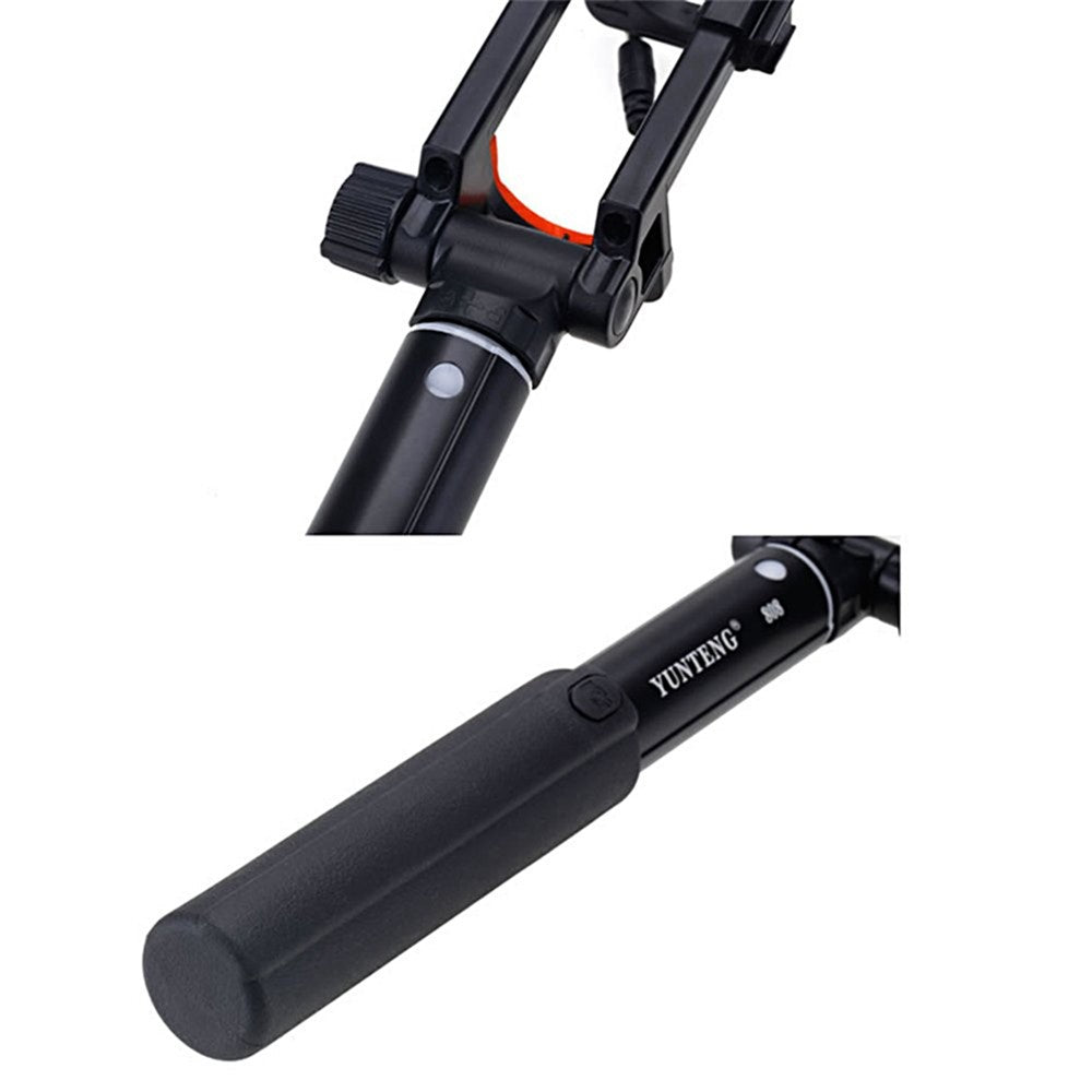 YUNTENG 808 Selfie-Stick – Mit Ausziehfunktion, für iPhone, Samsung & Huawei Smartphones