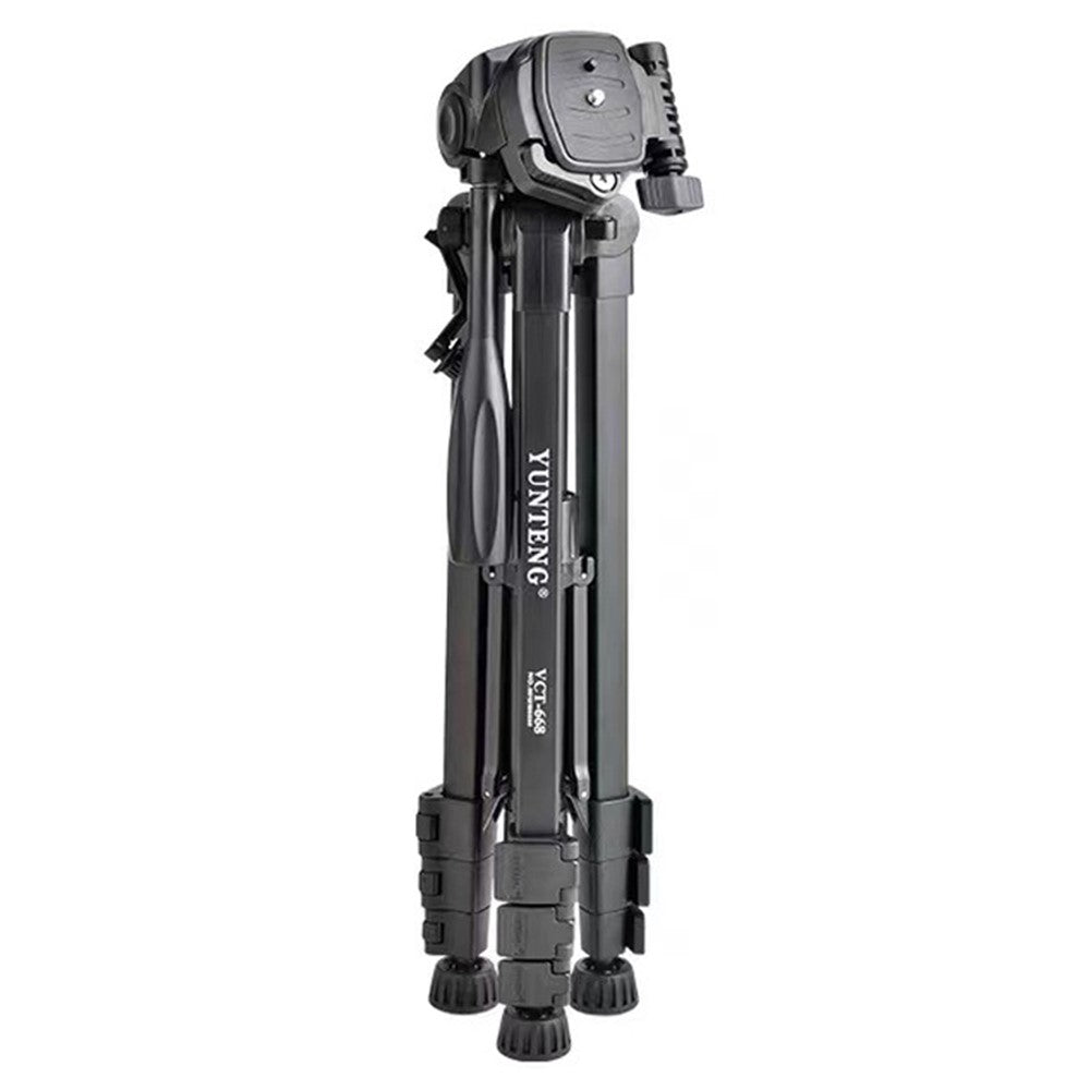 YUNTENG VCT-668 Stativ – Aus Aluminiumlegierung, mit Gimbal-Stabilisator, für Spiegelreflexkameras/Mobiltelefone