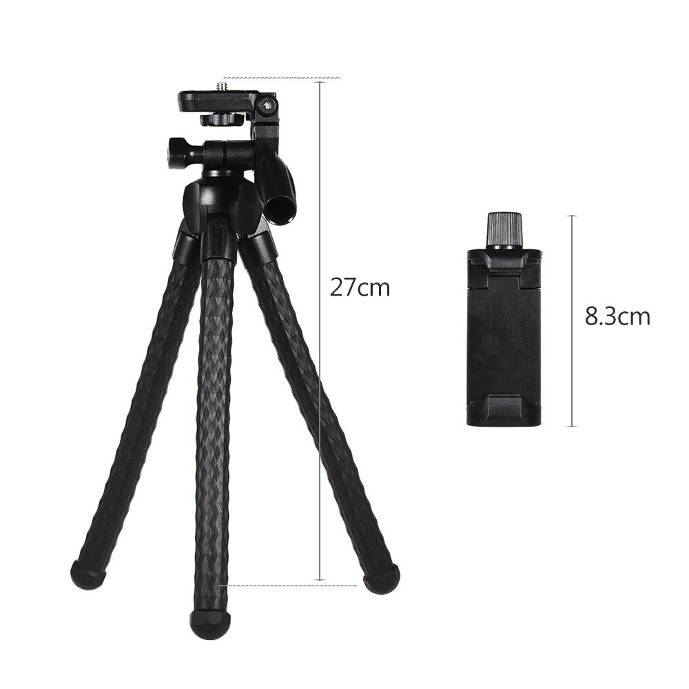 YUNTENG 3280 Octopus-Stativ – Flexibel, mit 1/4-Zoll-Schraube, Halterung für Digitalkameras & Smartphones