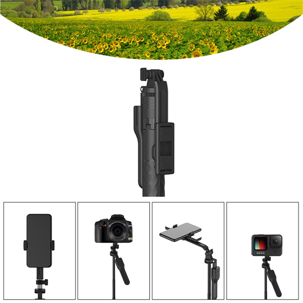 JMARY KT-239 Selfie-Stick mit Stativfunktion – 1,75 m, mit Handyhalterung & drehbarem Design