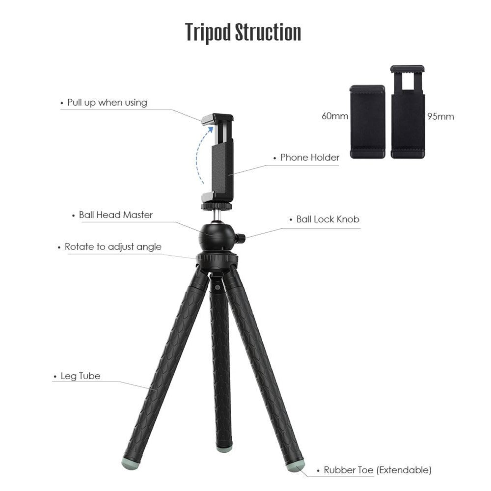 APEXEL APL-JJ09 Handy-Halterung – für Handys & GoPro-Vlogging-Kameras