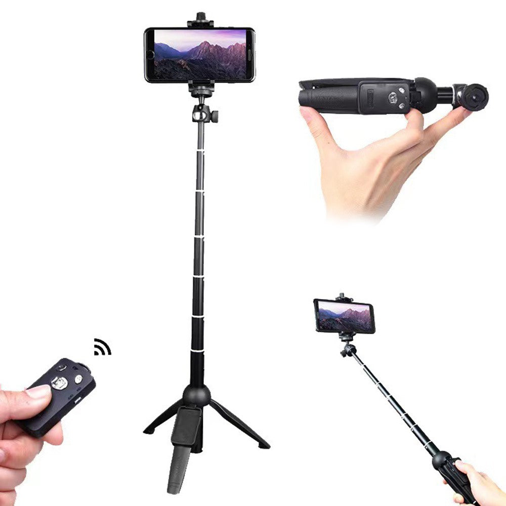 YUNTENG YT-9928 Selfie-Stick mit Tischstativfunktion – Mit Bluetooth-kompatibler Fernbedienung, für Handys