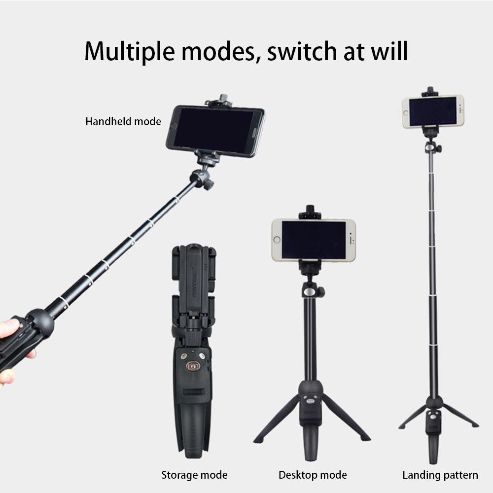 YUNTENG YT-9928 Selfie-Stick mit Tischstativfunktion – Mit Bluetooth-kompatibler Fernbedienung, für Handys