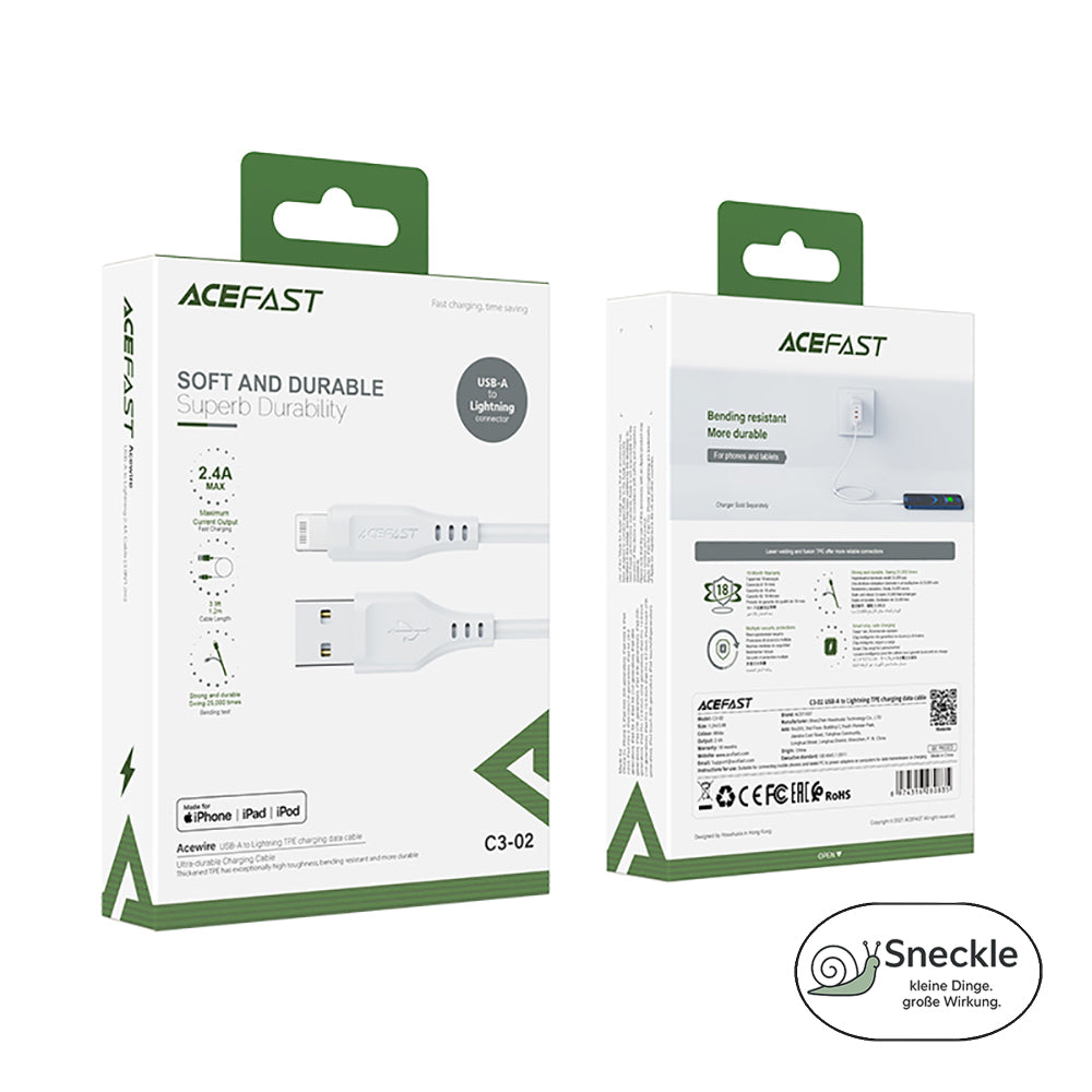 ACEFAST C3-02 Lighting auf A Ladekabel – 1,2m