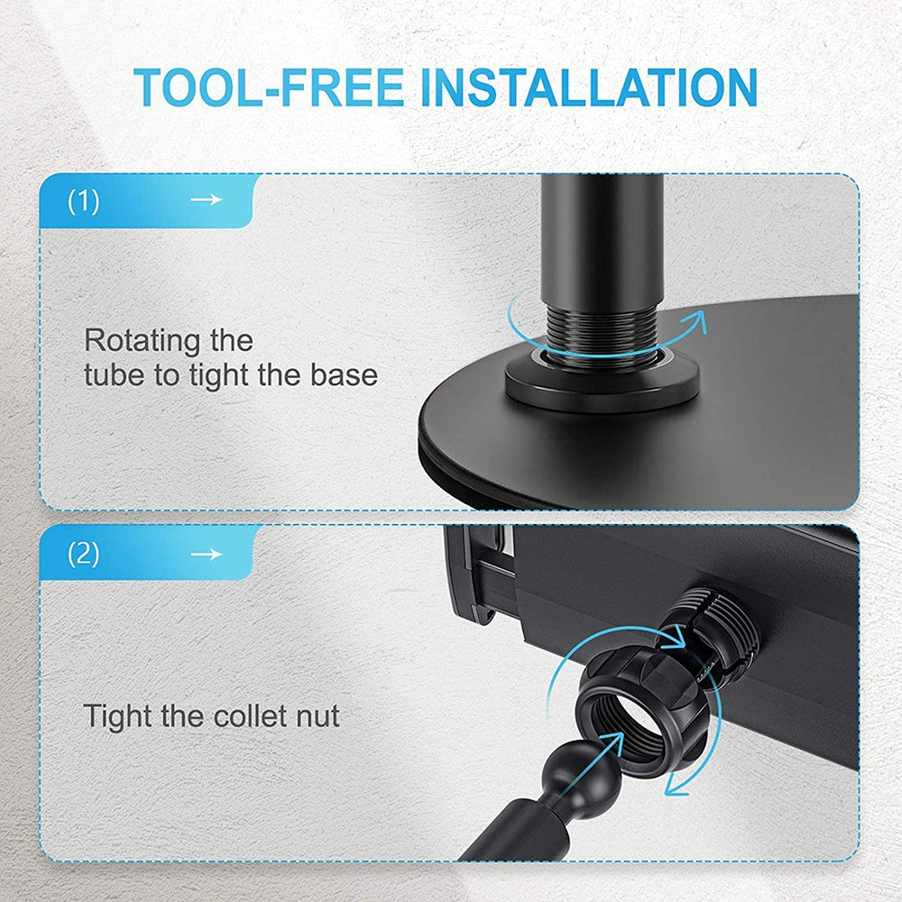 ZM-15 360° Rotatable Tablet Stand Desktop Phone Holder for 4.7-10.5inch Cell Phone iPad