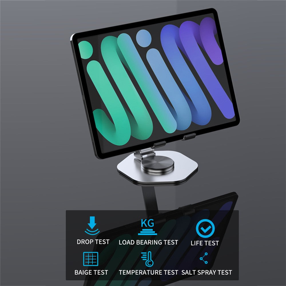YY-020 360 Degree Rotating Folding Phone Bracket Aluminum Alloy Tablet Stand
