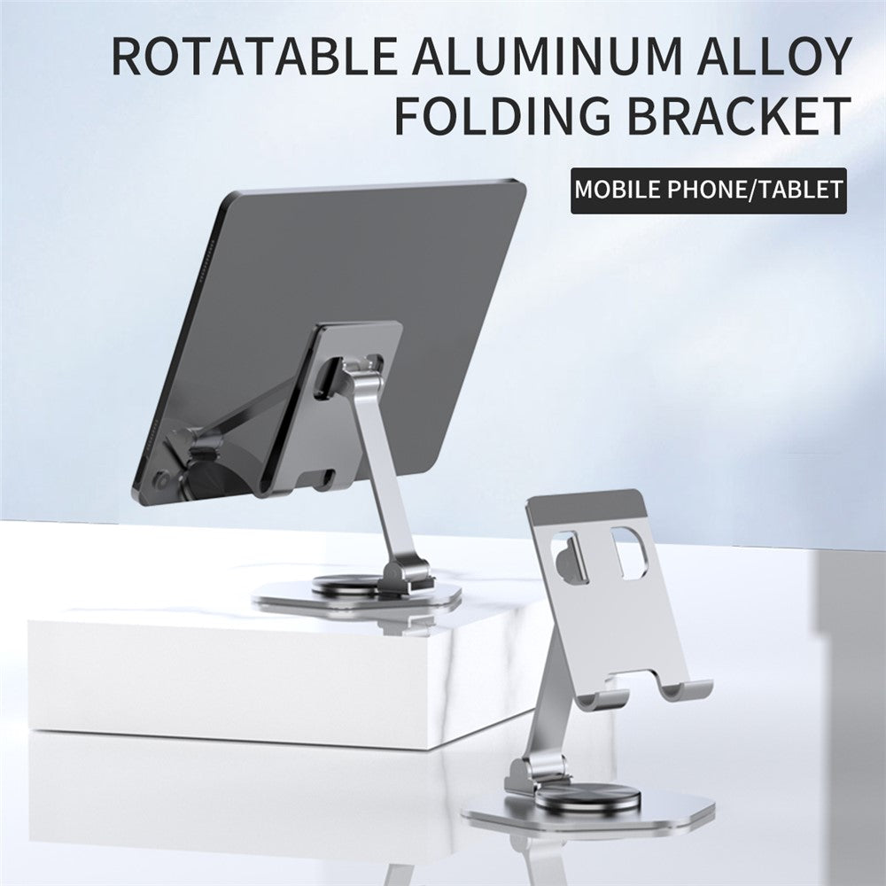 YY-020 360 Degree Rotating Folding Phone Bracket Aluminum Alloy Tablet Stand