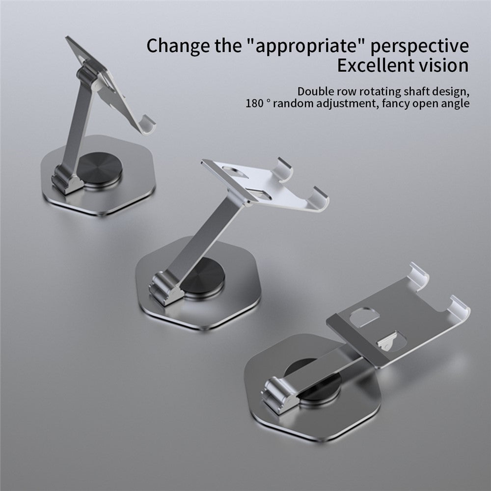 YY-020 360 Degree Rotating Folding Phone Bracket Aluminum Alloy Tablet Stand