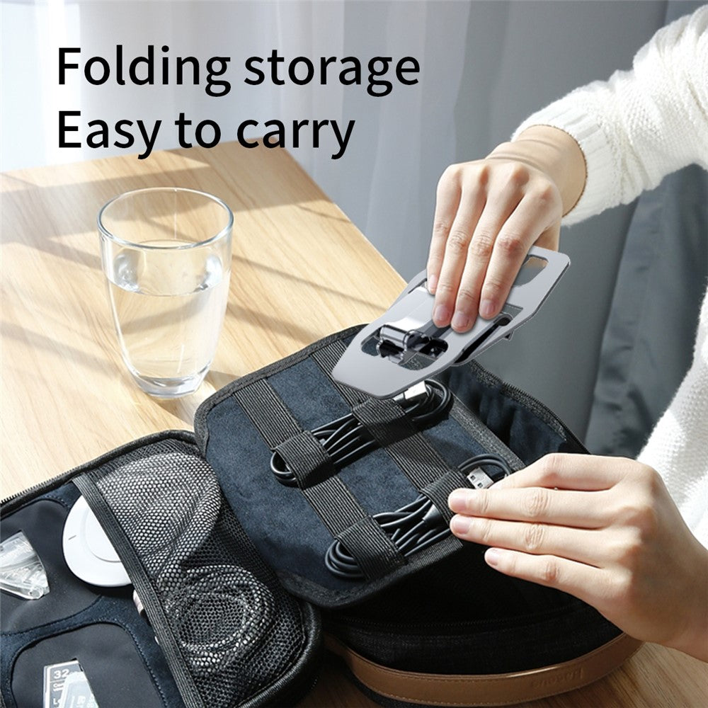 YY-018 Foldable Desktop Phone Tablet Holder Stand Aluminum Alloy Cellphone Bracket