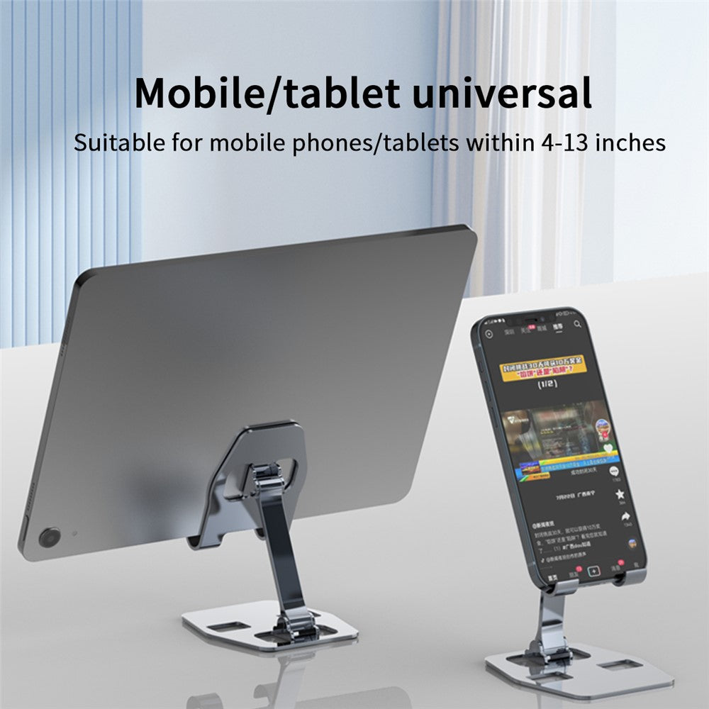 YY-018 Foldable Desktop Phone Tablet Holder Stand Aluminum Alloy Cellphone Bracket