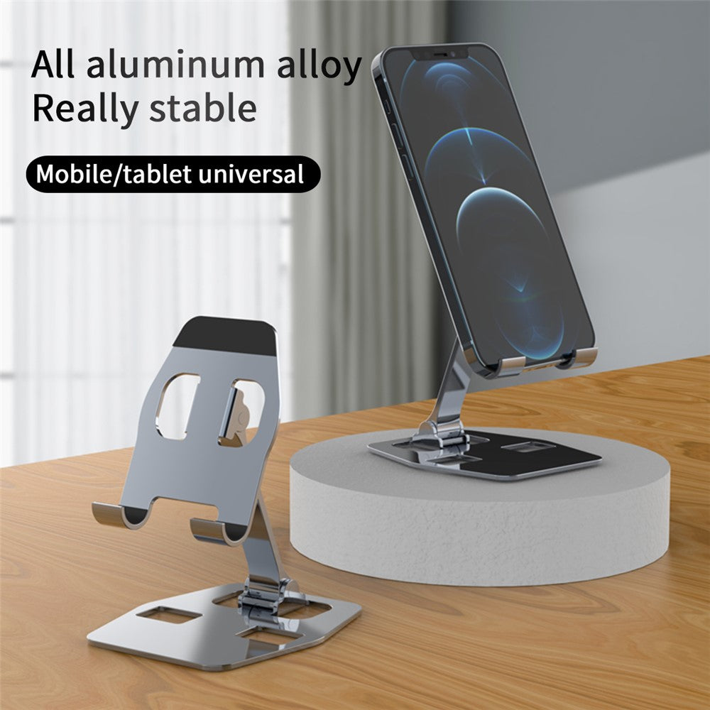 YY-018 Foldable Desktop Phone Tablet Holder Stand Aluminum Alloy Cellphone Bracket