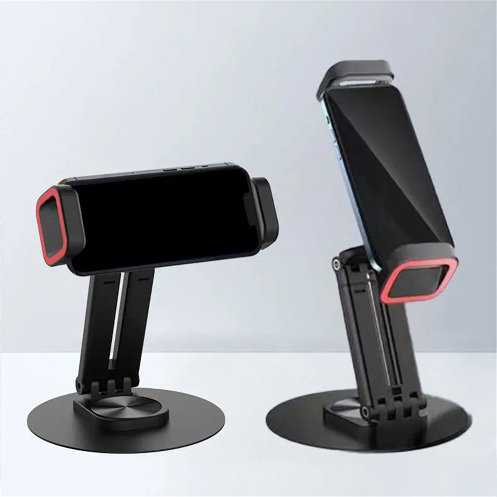JMARY MK-63 Tischhalterung – 360 Grad drehbar, faltbar, für Smartphone/Tablet