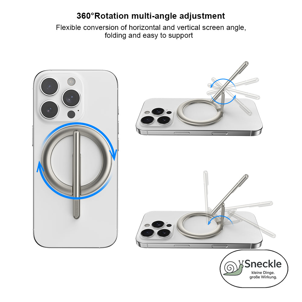 XUNDD XDHO-055 Magnetischer Ringhalter – Drehbar 360°, aus Aluminium