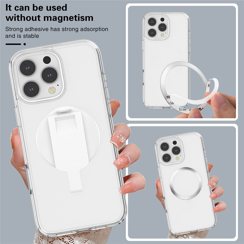 Magnetic Phone Mount Stand Multi-Functional Holder Anti-Drop for Belt Clip / Desktop / Computer Clip