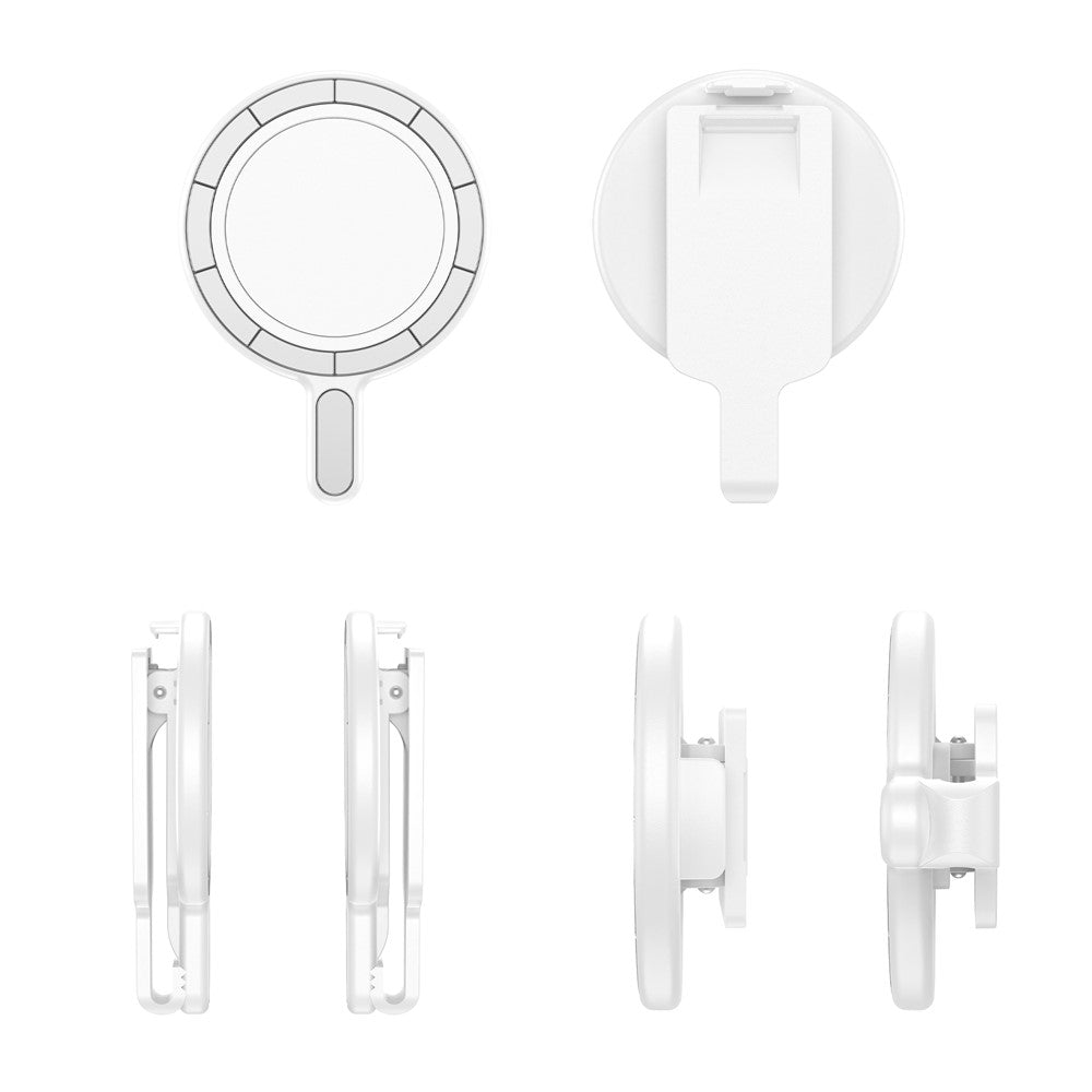 Magnetic Phone Mount Stand Multi-Functional Holder Anti-Drop for Belt Clip / Desktop / Computer Clip