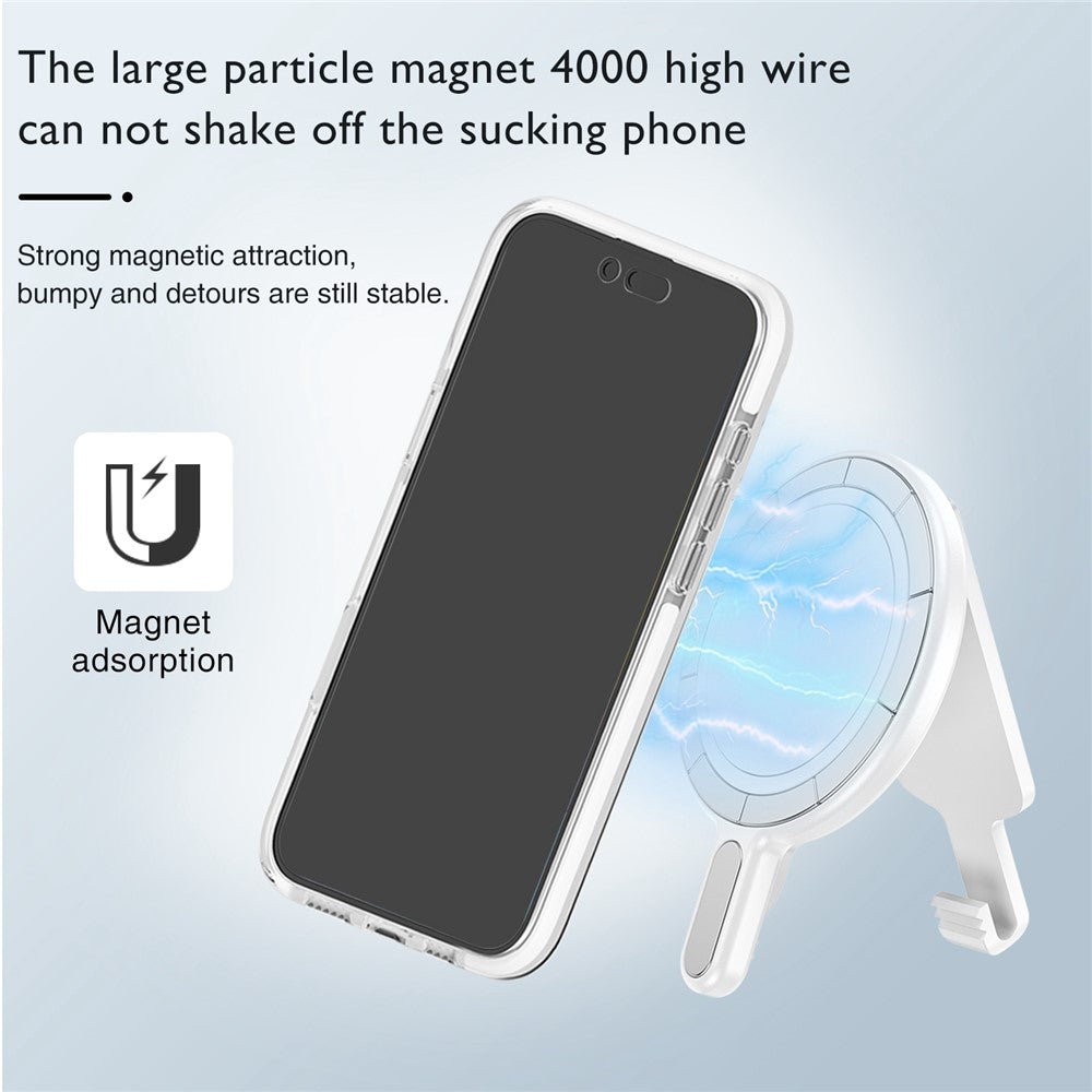 Magnetic Phone Mount Stand Multi-Functional Holder Anti-Drop for Belt Clip / Desktop / Computer Clip