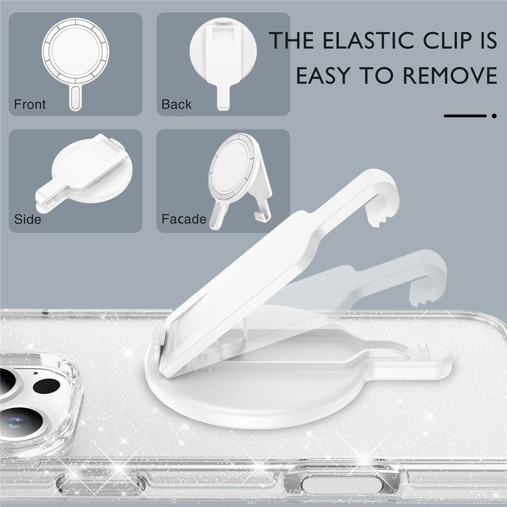 Magnetic Phone Mount Stand Multi-Functional Holder Anti-Drop for Belt Clip / Desktop / Computer Clip