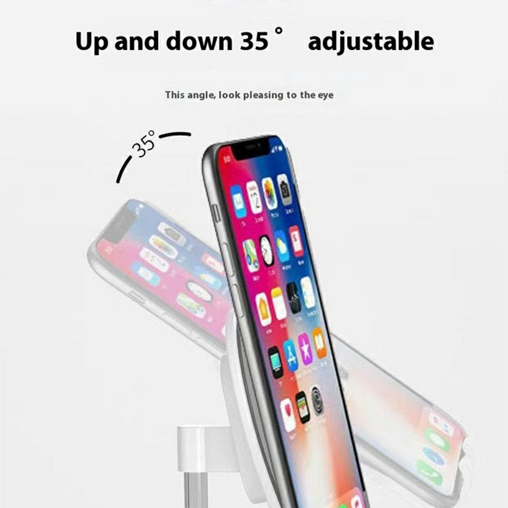 K8 Aluminum Alloy Heart-Shaped Phone Stand Adjustable Angle Foldable Holder for Smartphones / Tablets