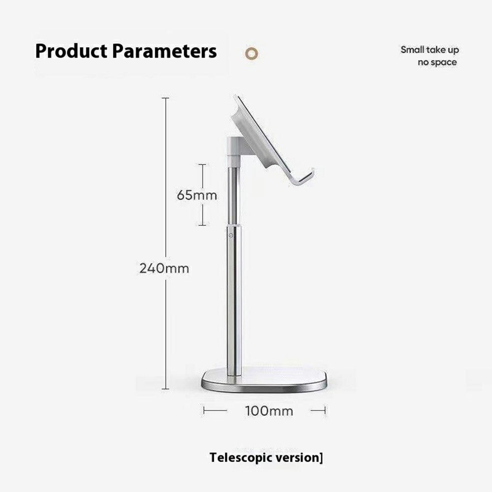K8 Aluminum Alloy Heart-Shaped Phone Stand Adjustable Angle Foldable Holder for Smartphones / Tablets