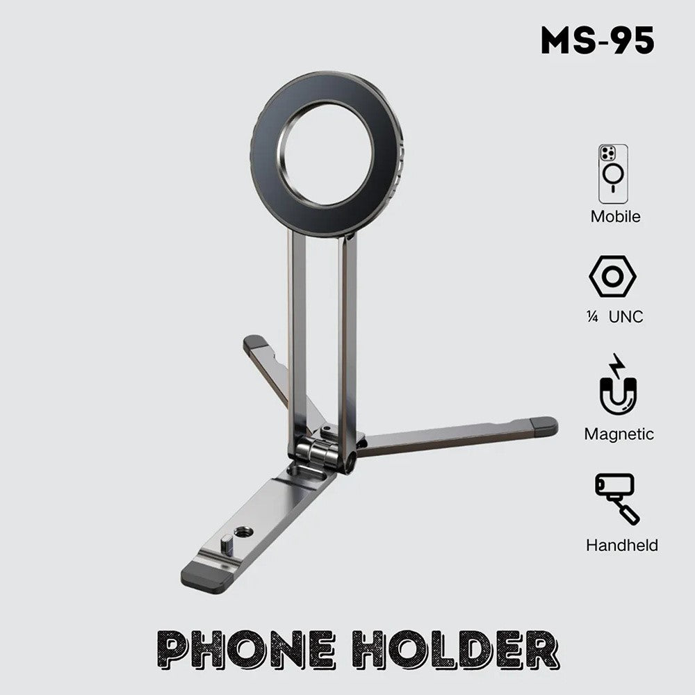 JMARY MS-95 Magnetisches Tischstativ – Faltbar, 180° drehbar, für iPhone