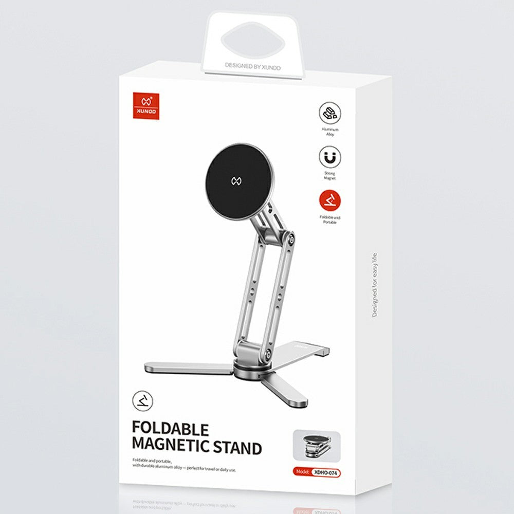 XUNDD XDHO-074 Multi Angle Adjustable Desktop Magnetic Phone Stand Foldable Aluminum Alloy Holder
