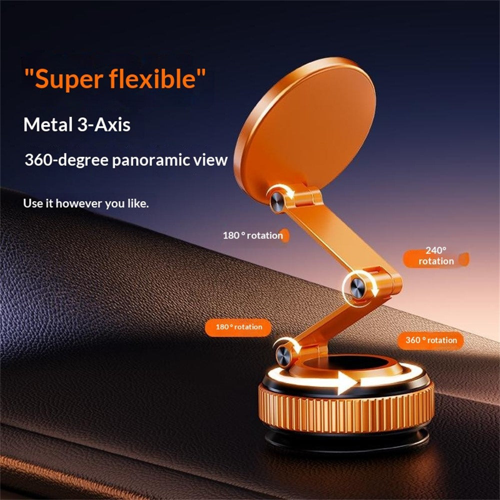 X69ZS Magnetic Car Phone Mount Vacuum Suction Cup Holder for Car Dashboard  /  Windshield 360 Rotation